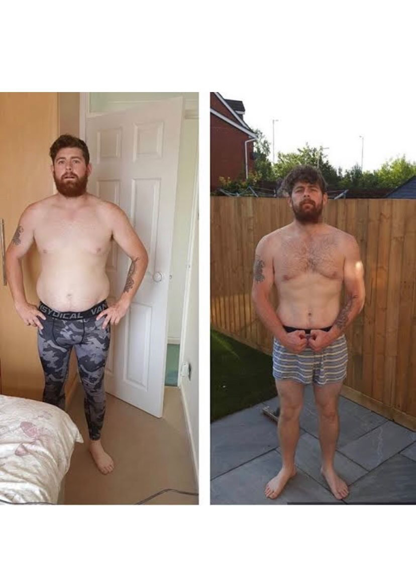 James R — FitnessByMaddy client transformation
